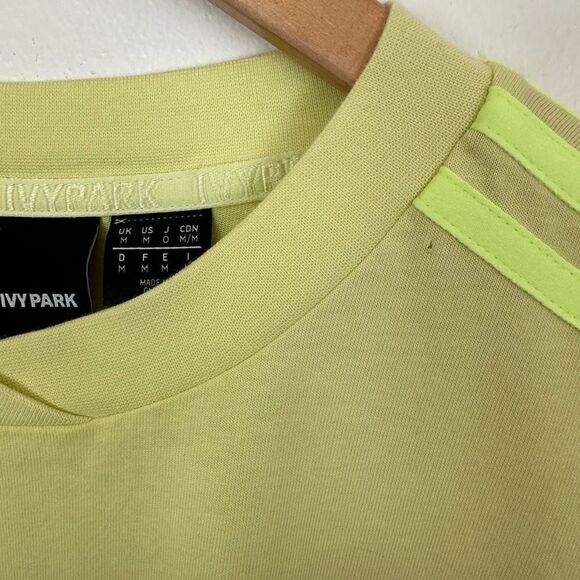 IVY PARK X Adidas Collaboration Frozen Yellow Unisex Oversized Short Sleeve Tee - Picture 4 of 9